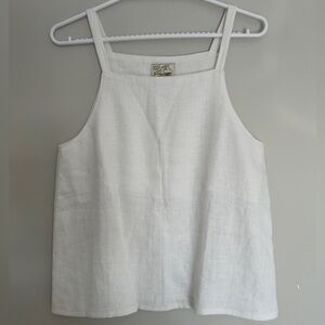 NEW 100% linen Nicole Purdy top